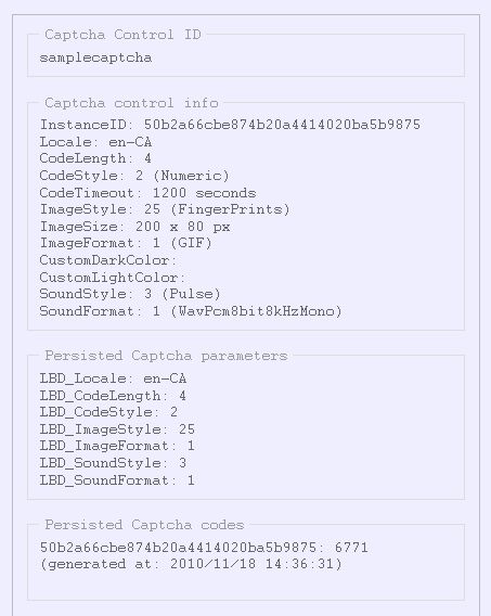 BotDetect ASP Classic CAPTCHA Troubleshooting Screenshot