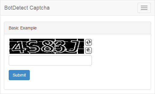 BotDetect Laravel 5.0 CAPTCHA basic Captcha validation screenshot
