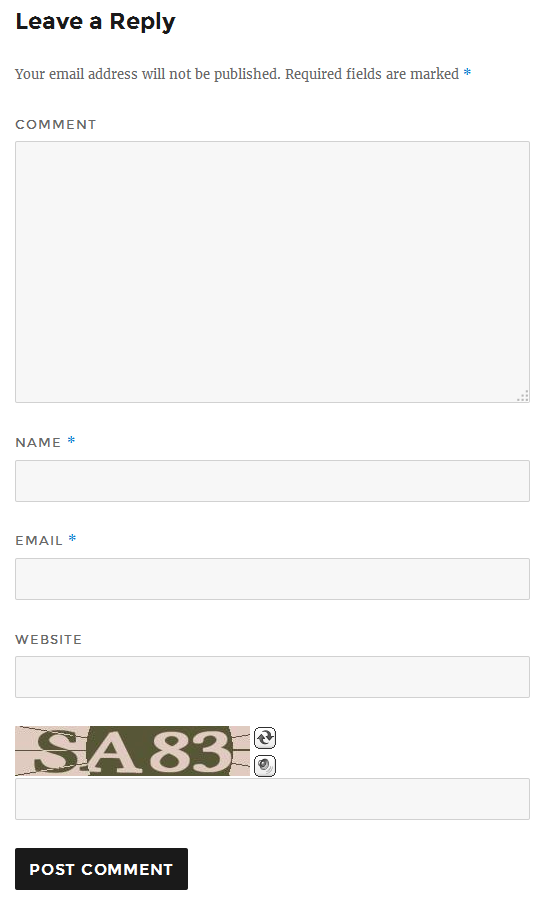 WordPress Comments Captcha